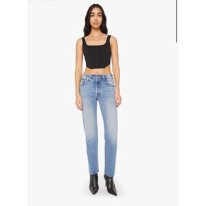 Mother Denim The Mid Rise Hiker hover Fight For Your Right 25 NWOT